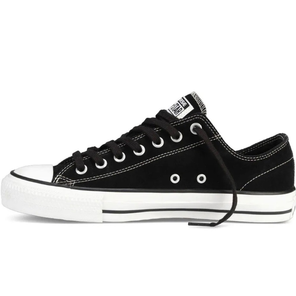 CONS CTAS Pro Ox - Mens Low Top Skate Shoes Suede - Black / White Sz 8.5 144585C